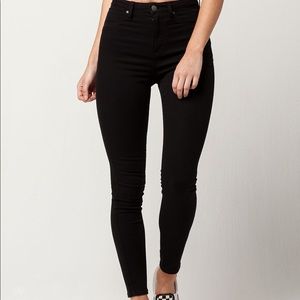 Rsq black LA super high rise skinny jeans